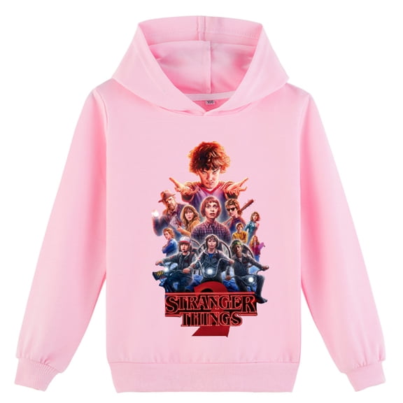 Boys Girls Stranger TV Things Pullover Sweatshirt Hooded-Cotton Long Sleeve Graphic Hoodies for Teen