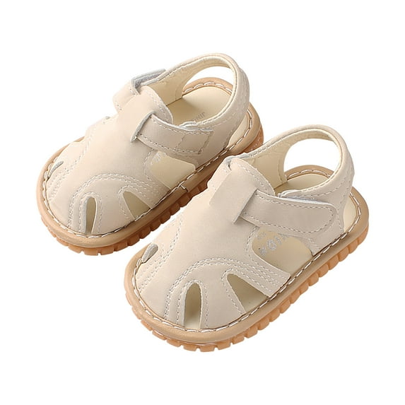 Boys Girls Summer Sandals Closed-Toe Anti-Slip Premium Rubber Sole Toddler First Walkers Shoes