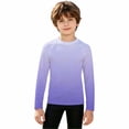 thumbnail image 1 of Boys Girls Sun Protection Swim Shirts,Long Sleeve Gradient Pattern Rash Guards,Suitable for Beach,Pool and Water Sports, 1 of 5