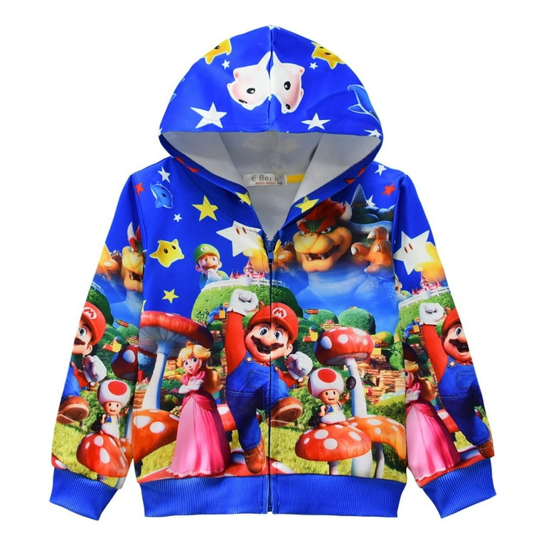 Mario hoodie zip up online