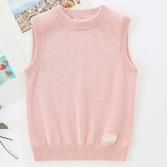 Boys Girls Sweater Vest Kids Sleeveless School Uniform Vests Teen Casual V Neck Knit Pullover Knitwear Winter Trendy Clothes Boys Winter Clothes 4T