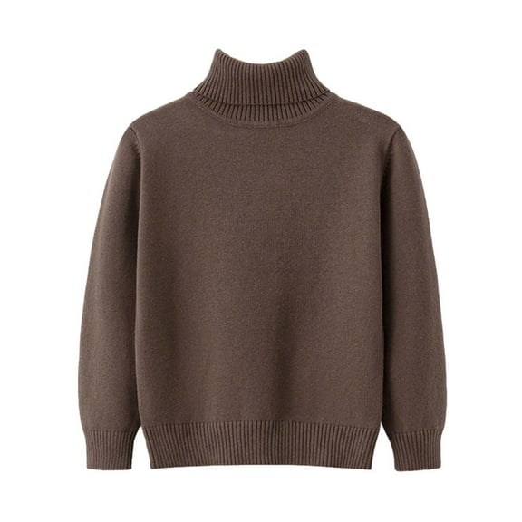 Boys Girls Sweaters Turtleneck Kids Cotton Cable Knit Sweater Long Sleeve Fall Winter Chunky Pullover Jumper Tops
