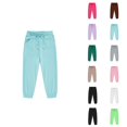 thumbnail image 1 of Boys Girls Sweatpants 2025 Casual Drawstring Elastic Waist Solid Color Joggers with Pockets Kids Sweat Pants, 1 of 4