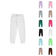 thumbnail image 1 of Boys Girls Sweatpants 2026 Fashion Elastic Waist Drawstring Basic Joggers with Pockets Kids Sweat Pants, 1 of 4