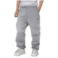 thumbnail image 1 of Boys' And Girls' Sweatpants With Drawstring Pocket Fleece Athletic Active Soft Sweatpants Pull On Casual Pants Joggers Hiking Pants Quick Dry Lightweight Sweatpants, 1 of 3