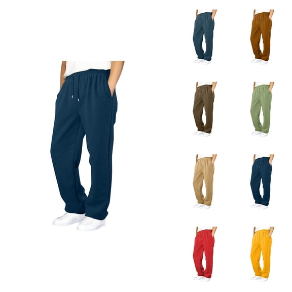 Boys Girls Sweatpants, Wide Leg Joggers with Pockets, High Waisted Yoga Pants for Kids, Baggy Straight Leg Open Bottom Casual Athletic Pants Elastic Waist