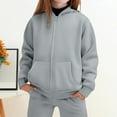 thumbnail image 1 of Boys Girls Sweatshirt Sweatpant Set 2 Piece Athletic Sweat Suit Soft Hoodie + Jogger Pants, 1 of 4