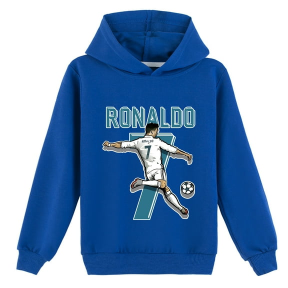 Boys Girls Sweatshirt witn a Hood Kids Cristiano Ronaldo Fashion Hoodies Pullover Sweatshirt with Hood for Children's