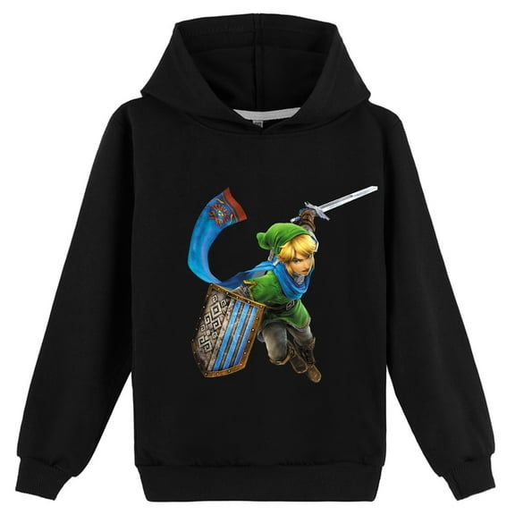 Boys Girls Sweatshirt witn a Hood Kids The Legend of Zelda Hoodies Pullover Sweatshirt Tops for Children's