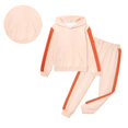 thumbnail image 1 of Boys Girls Sweatsuit Set 2 Piece Long Sleeve Color Block Sweatshirt and Sweatpants Fall Clothes Girls Sets 8-9 Years, 1 of 3