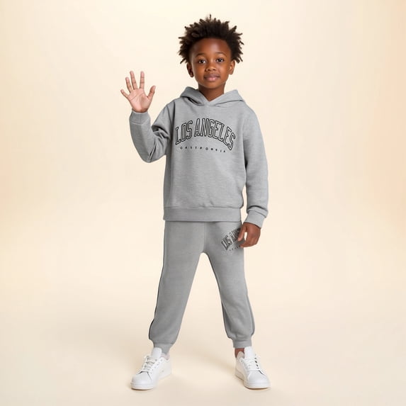 Boys Girls Sweatsuit Set 2 Piece Long Sleeve Letter Print Sweatshirt Sweatpants Set Fall Clothes Girls Clothes Boys Girls Fashion