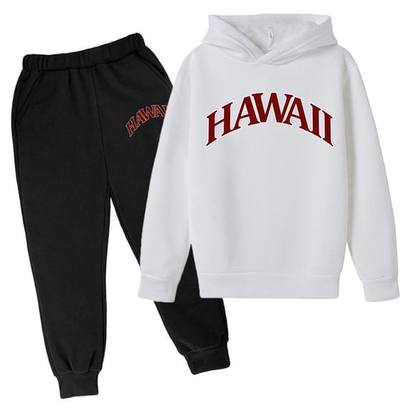 Boys Girls Sweatsuit Set 2PC Tween Fall Outfits Casual Sweatpants Loungewear Set Casual Letter Printed Long Sleeve Pullover Winter Outfits Set Teen Girls Clothes3-4 Years