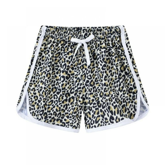 Boys Girls Swim Trunks Print Quick Dry Casual Board Shorts Kids Elastic Waist Swimwear Surf Beach Pants