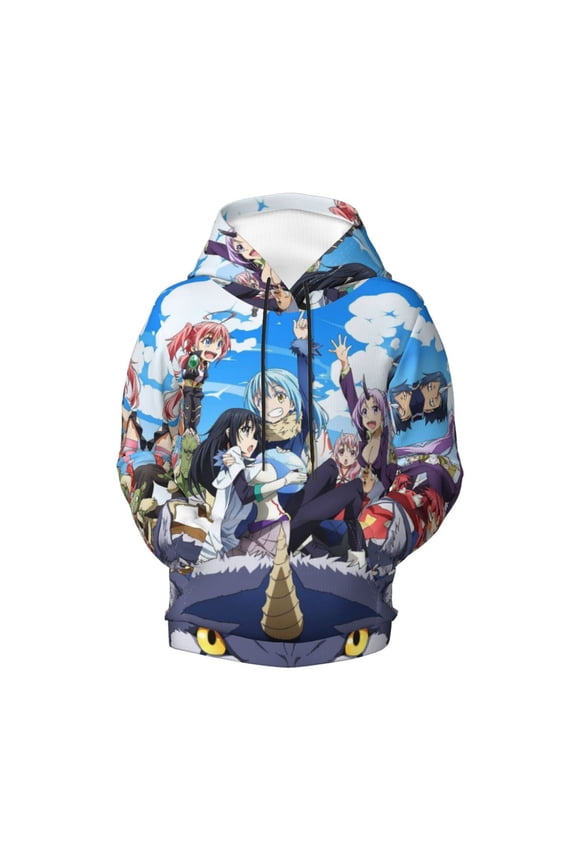 Boys Girls I Got Reincarnated As A Slime Pullover Hoodies 3D Print Novelty Colorful Kids Hoodie Sweatshirts with Pocket