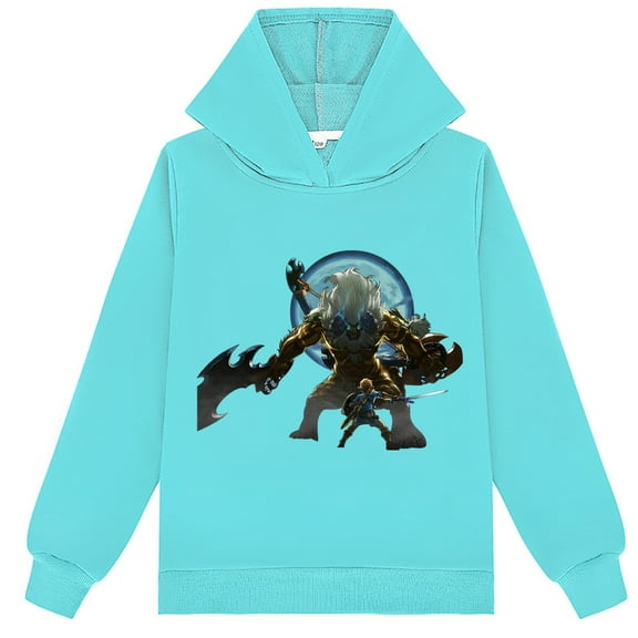Boys Girls The Legend of Zelda Comfy Hoodies Pullover Hooded Loose Fit Tops Kids Cotton Sweatshirt Hoodies Clothes