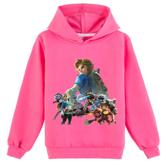 Boys Girls The Legend of Zelda Cotton Casual Printing Hoodies Loose Sweatshirts Graphic Spring Autumn Clothings