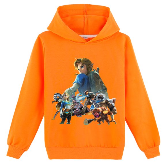 Boys Girls The Legend of Zelda Cotton Casual Printing Hoodies Loose Sweatshirts Graphic Spring Autumn Clothings
