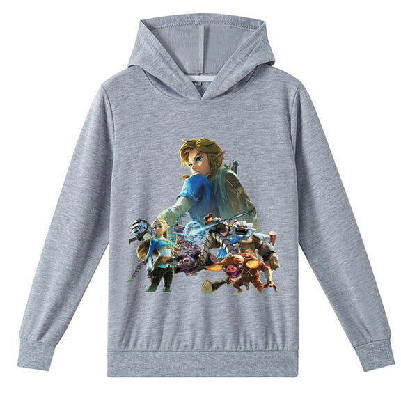 Boys Girls The Legend of Zelda Cotton Casual Printing Hoodies Loose Sweatshirts Graphic Spring Autumn Clothings