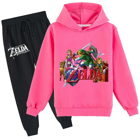 Boys Girls The Legend of Zelda Fashion Hoodies Loose Sweatshirts Graphic Spring Autumn Pants Sets Clothes