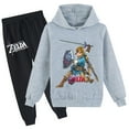 thumbnail image 1 of Boys Girls The Legend of Zelda Graphic Pullover Sweatshirt with Hood Sweatpants 2 Pieces Sweatsuit Outfits Clothes, 1 of 3