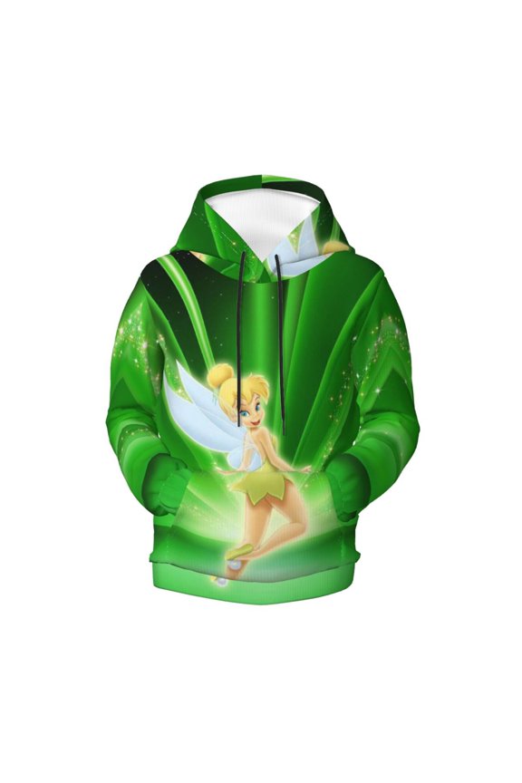 Boys Girls Tinker Bel Pullover Hoodies 3D Print Novelty Colorful Kids Hoodie Sweatshirts with Pocket