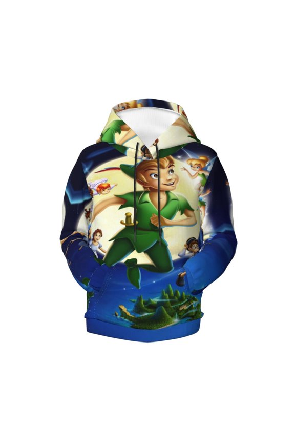 Boys Girls Tinker Bel Pullover Hoodies 3D Print Novelty Colorful Kids Hoodie Sweatshirts with Pocket