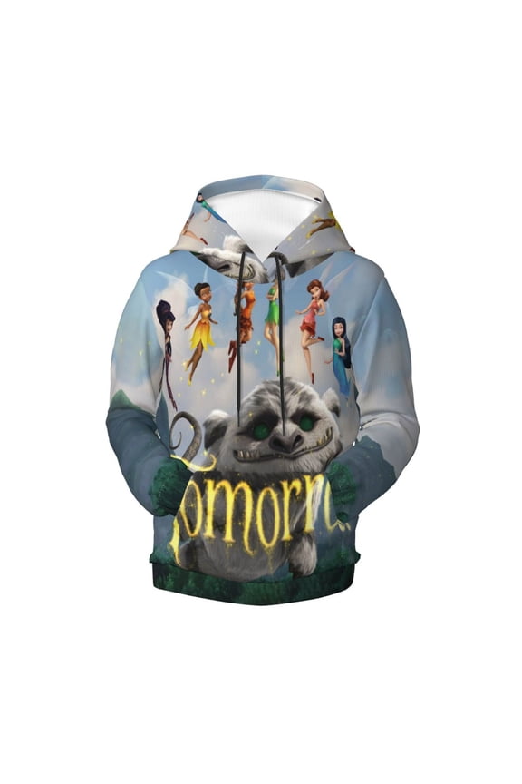 Boys Girls Tinker-bel and the Legend of the NeverBeast Pullover Hoodies 3D Print Novelty Colorful Kids Hoodie Sweatshirts with Pocket