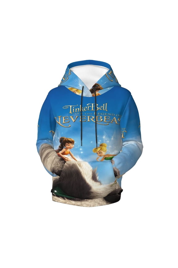 Boys Girls Tinker-bel and the Legend of the NeverBeast Pullover Hoodies 3D Print Novelty Colorful Kids Hoodie Sweatshirts with Pocket