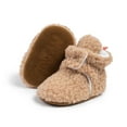 thumbnail image 1 of Boys Girls Toddler Snow Boots Fall And Winter Walking Shoes For Babies Baby Shoes Baby Shoes Children'S Non-Slip Shoes Baby Walking Shoes Cold Weather Baby Faux Fur Shoes, 1 of 4