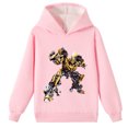 thumbnail image 1 of Boys Girls Transformers Brushed Hoodies Loose Sweatshirts Graphic Print Winter Hooded Tops, 1 of 5