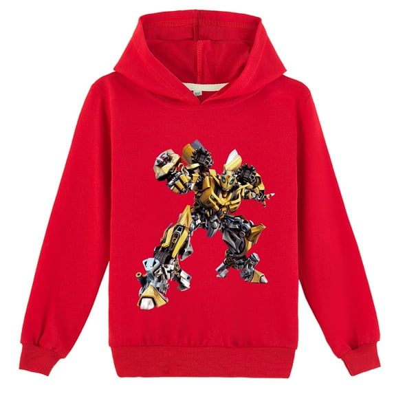 Boys Girls Transformers Cotton Casual Printing Hoodies Loose Sweatshirts Graphic Spring Autumn Clothings