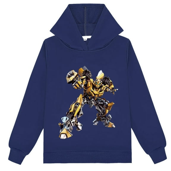 Boys Girls Transformers Cotton Casual Printing Hoodies Loose Sweatshirts Graphic Spring Autumn Clothings