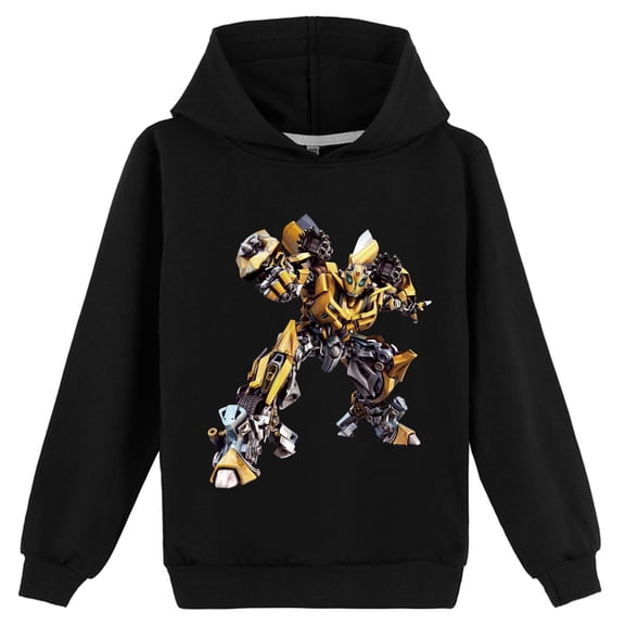 Boys Girls Transformers Cotton Casual Printing Hoodies Loose Sweatshirts Graphic Spring Autumn Clothings