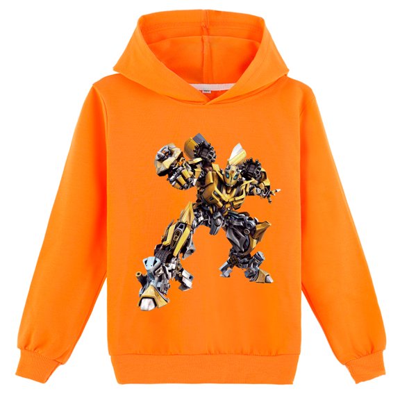 Boys Girls Transformers Cotton Casual Printing Hoodies Loose Sweatshirts Graphic Spring Autumn Clothings