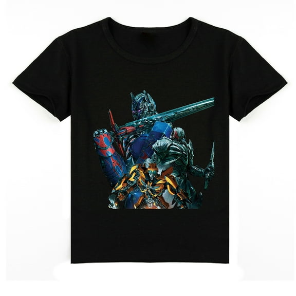 Boys Girls Transformers Cotton Crew Neck Short Sleeve T-shirt Kids Casual Top Summer T-shirt