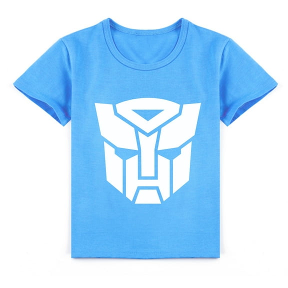 Boys Girls Transformers Cotton Short Sleeve T-shirt Children's Summer Casual Sport T-shirt