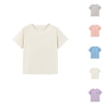 thumbnail image 1 of Boys Girls Tshirts Summer Casual Lightweight Breathable Short Sleeve Crewneck Kids T Shirts, 1 of 3