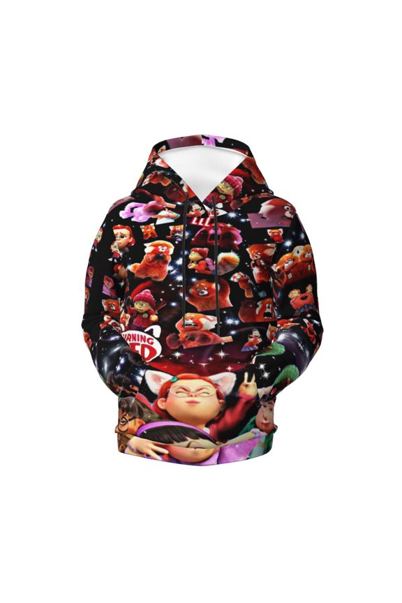 Boys Girls Turning R-e Pullover Hoodies 3D Print Novelty Colorful Kids Hoodie Sweatshirts with Pocket