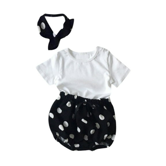 Boys Girls Two Piece Outfits Newborn Infant Baby Girls Tops+ Plaid Shorts Outfits Summer Set Summer Outfits for Girls Boys