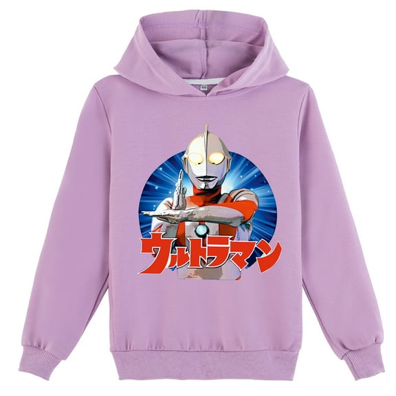 Boys Girls Ultraman Fashion Casual Printing Sweatshirt Pullover Graphic Novelty Hoodies Tops Clothings