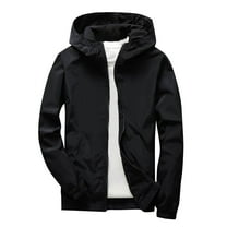 Boys Girls Uniform Windbreaker Jacket Waterproof Lightweight Rain Jacket Youth Boys Fall Hooded Rain Coats w/Pockets