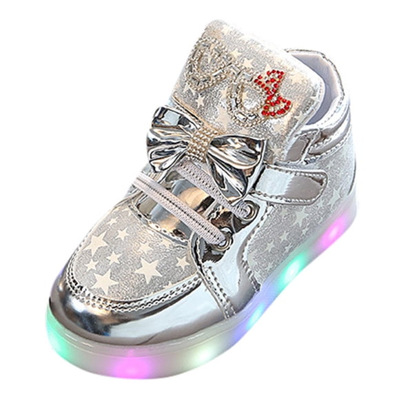 Boys Girls Unisex Led Light Shoes High Top Light Flashing Trainers Usb Charging Shoes Clothes