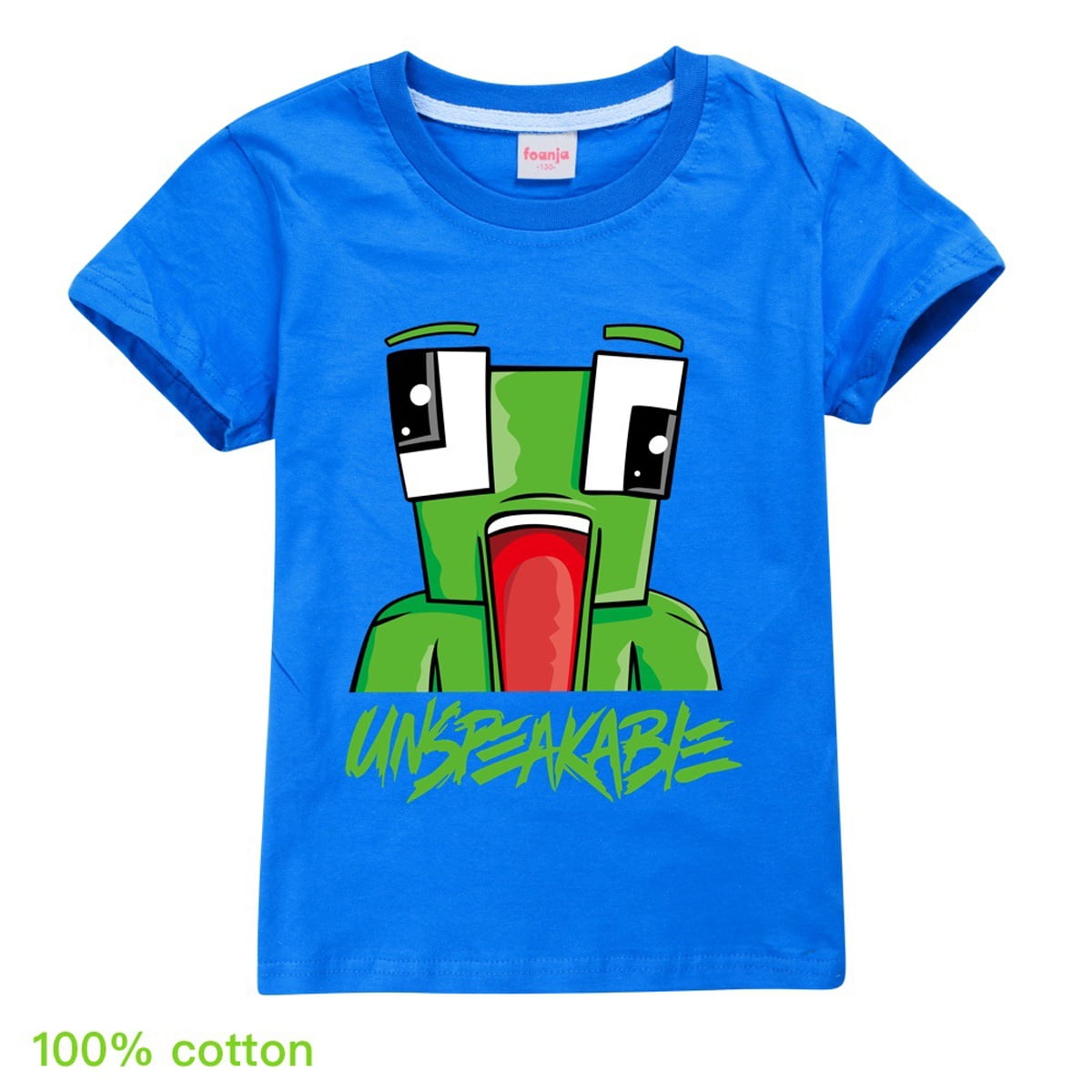 Boys Girls Unspeakables Cartoon Graphics Printed Casual Sport T-Shirts Summer Short Sleeve Crewneck Breathable Shirt Soft Active Tops Theme Party Tees Cotton Novelty Clothes Kids Anime Gift 4-13