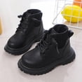 thumbnail image 1 of Boys Girls Waterproof Outdoor Ankle Boots Lace-Up Combat Boots for Kids (Toddler/Little Kid/Big Kid), 1 of 6