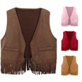thumbnail image 1 of Boys Girls Western Cowboy Fringe Vest Tassel Waistcoat Party, 1 of 8