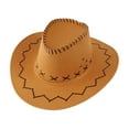 thumbnail image 1 of Stylish Suede Western Cowboy Hat for Kids Themed Events Dress Up Accessories and Holiday Celebrations, 1 of 3