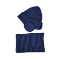 thumbnail image 1 of Boys Girls Winter Beanie Hat Scarf Set Kids Thick Knitted Warm Winter Hat Beanies Cap Mittens Neck Warmer for Unisex 4-10 Years under $10, 1 of 3