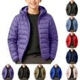 thumbnail image 1 of Boys Girls Winter Hoodies Outwear Coats Solid Long Sleeves Zipper Jacket Kids Keep Warm Plush Coats, 1 of 9