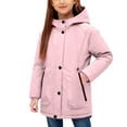 thumbnail image 1 of Boys Girls Winter Parka Coat Water-Resistant Fleece-Lined Hooded Jacket Zip-up Cold-Resistant Outdoor Outerwear 5-15Y, 1 of 7