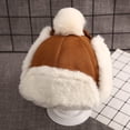 thumbnail image 1 of Boys Girls Winter Warm Hats Kids Versatile Thick Plush Ear Flap Caps 1-3Y, 1 of 4